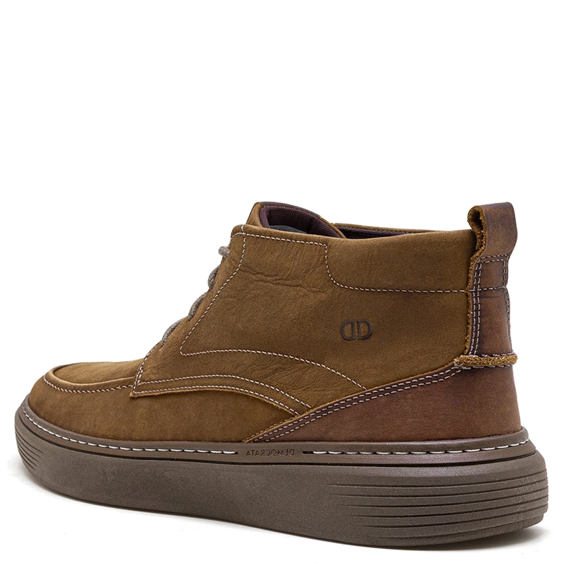 BOTINES HOMBRE DEMOCRATA CAFÉ CLASH CUERO - 3