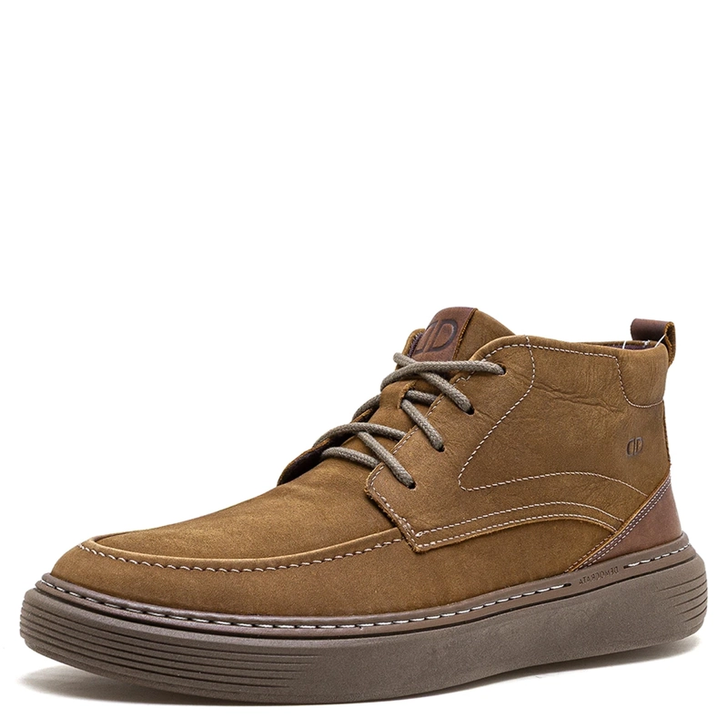 BOTINES HOMBRE DEMOCRATA CAFÉ CLASH CUERO - 2