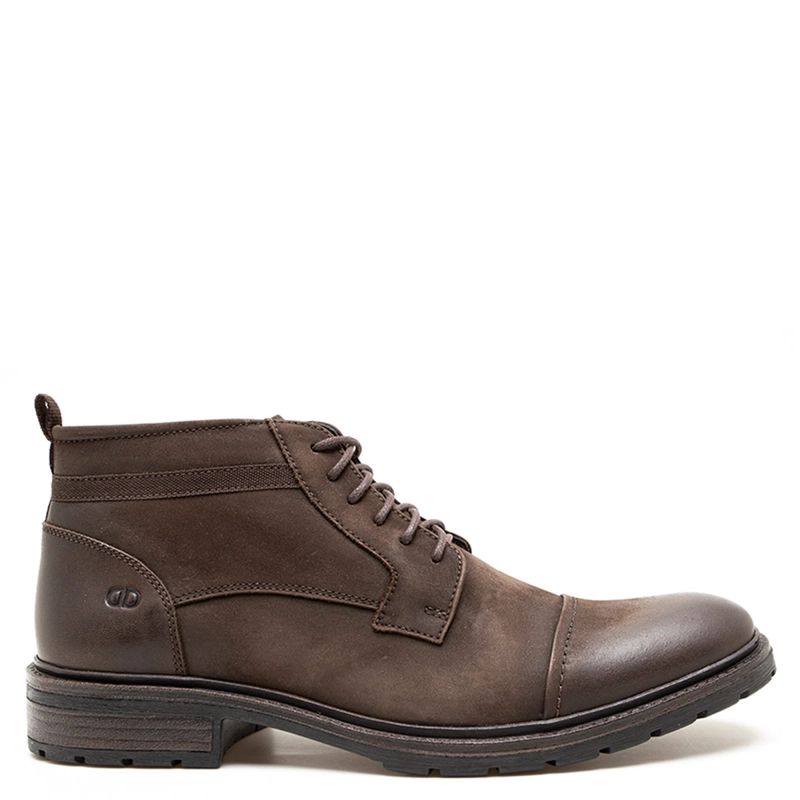 BOTINES HOMBRE DEMOCRATA CAFÉ ASTRO CUERO - 1