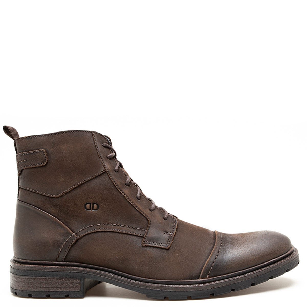 BOTINES HOMBRE DEMOCRATA CAFÉ ASTRO CUERO - 1