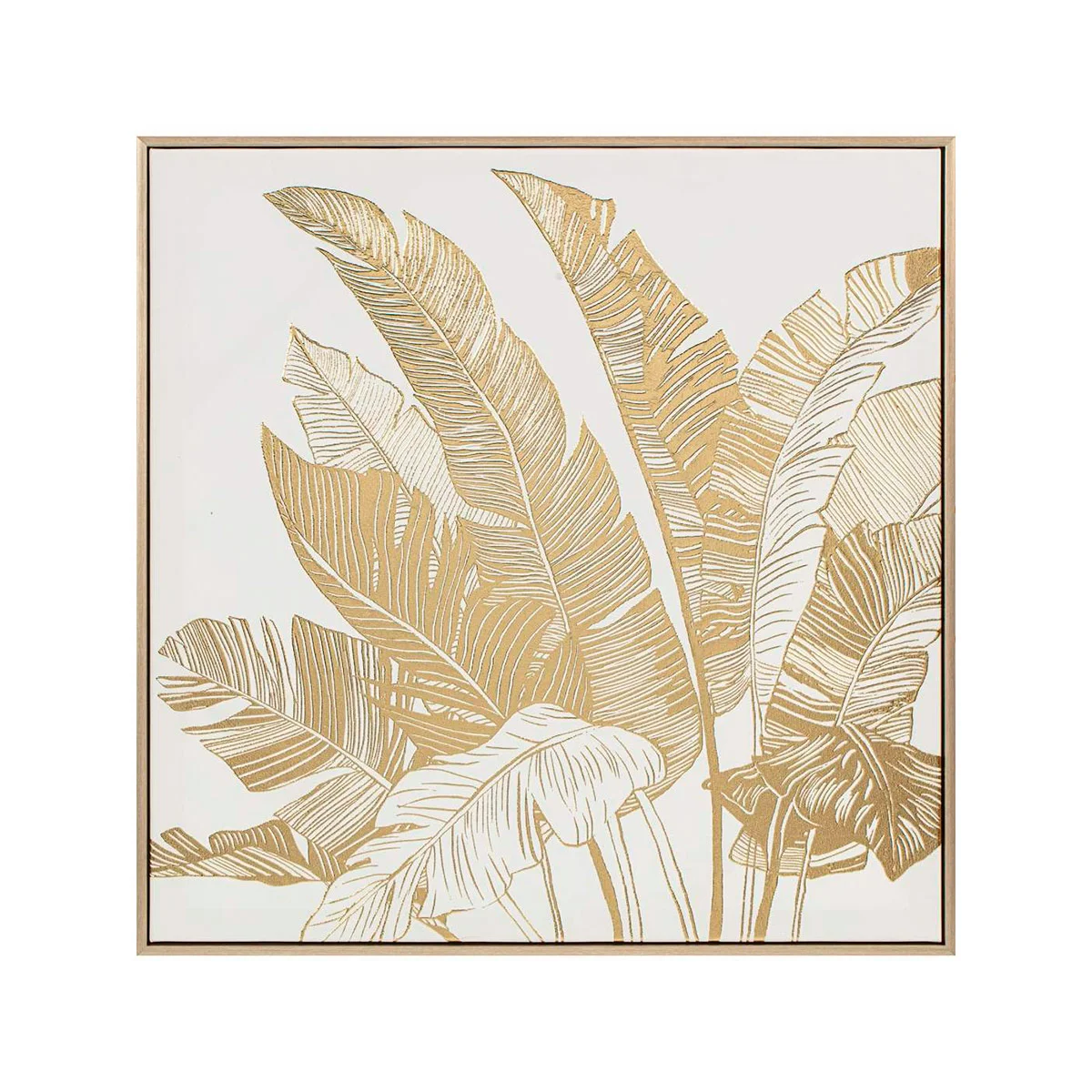 CUADRO RIPLEY HOME PALMERAS GOLD 60X60 CM - 1