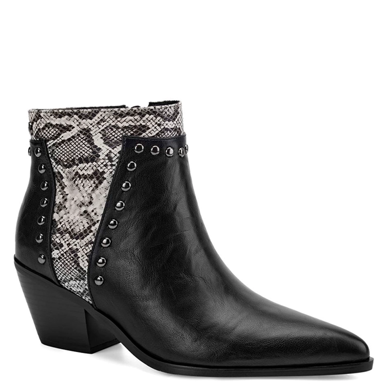 BOTINES MUJER VIA UNO NEGRO 12612403 - 2