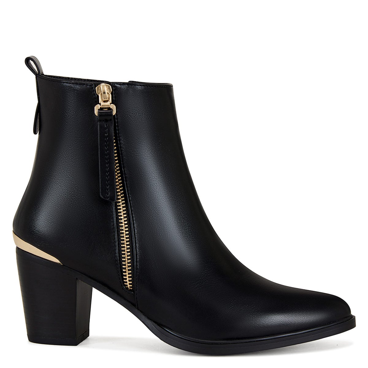BOTINES MUJER VIA UNO NEGRO 12633414 - 1