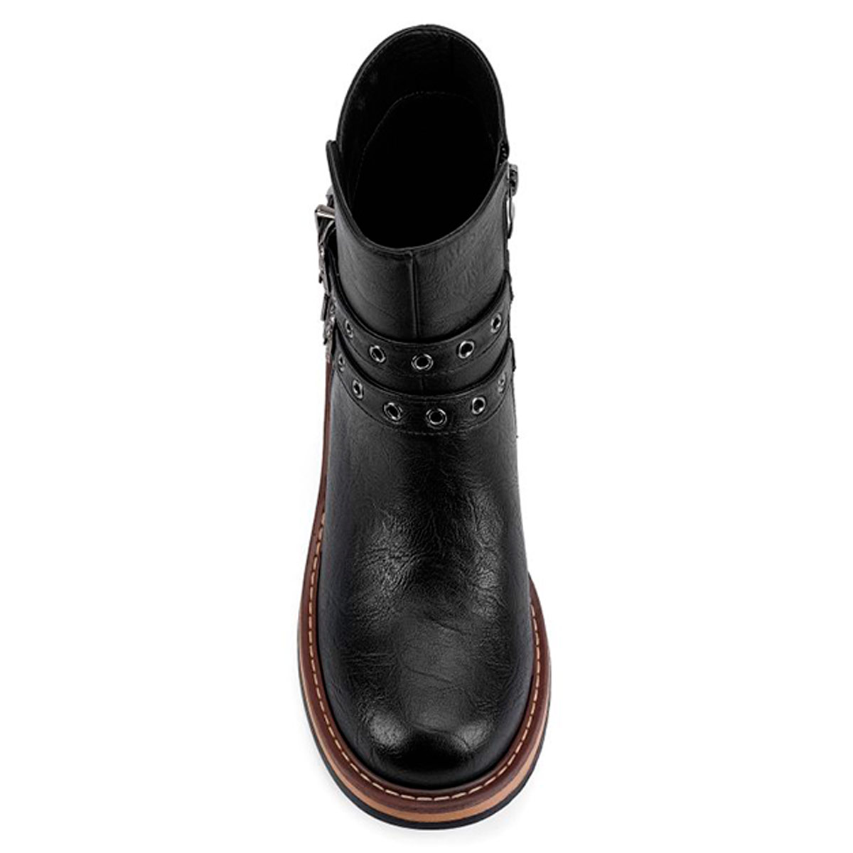 BOTINES MUJER VIA UNO NEGRO 12631410 - 4