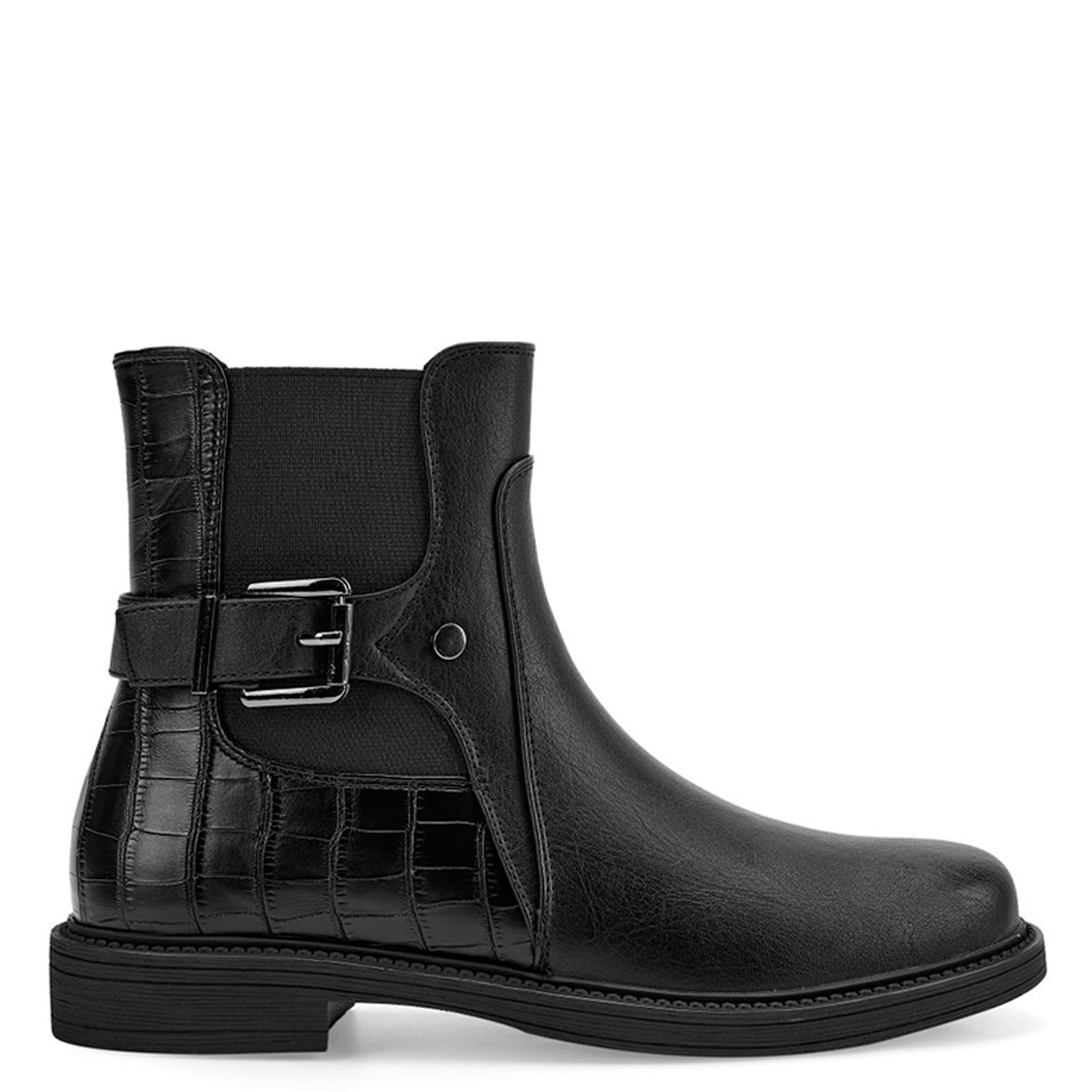 BOTINES MUJER VIA UNO NEGRO 12631422 - 1