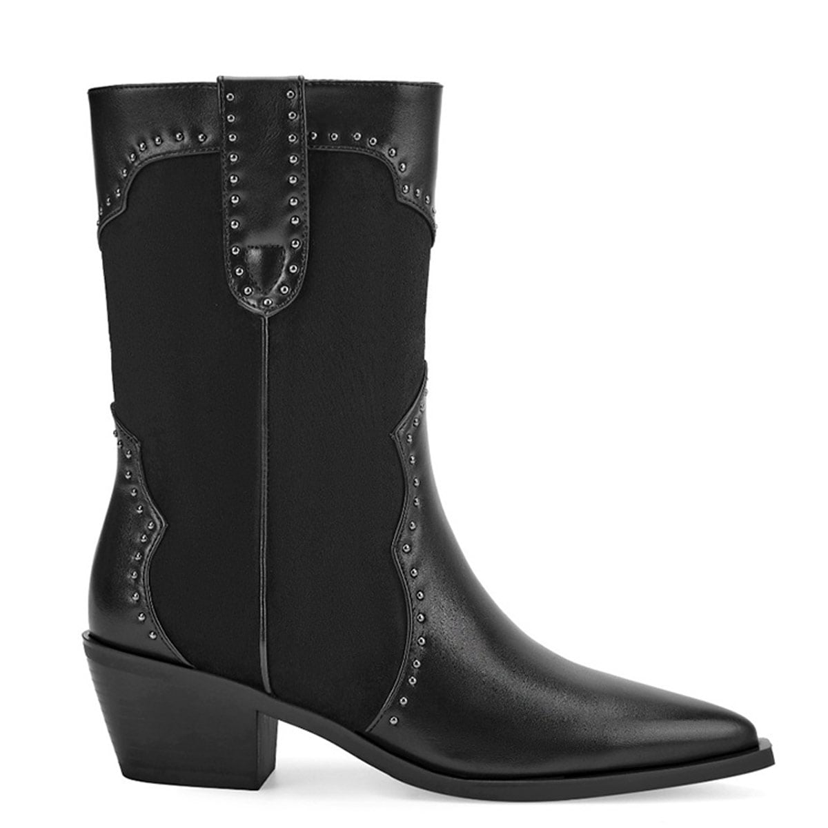 BOTAS MUJER VIA UNO NEGRO 12612309  - 1