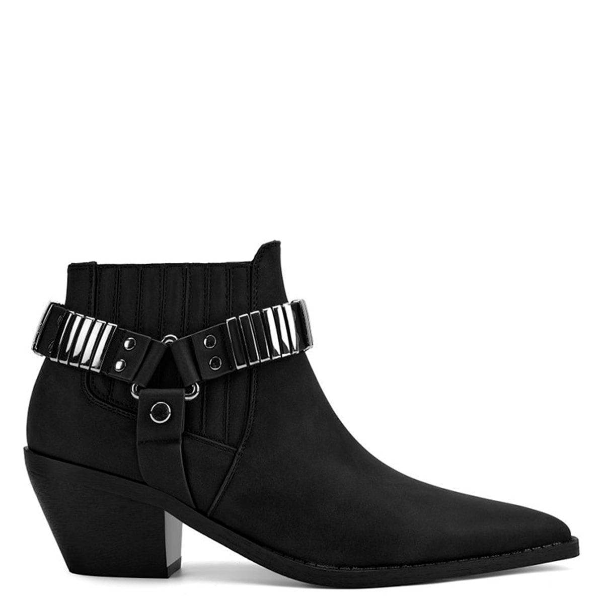 BOTINES MUJER VIA UNO NEGRO 12612408  - 1