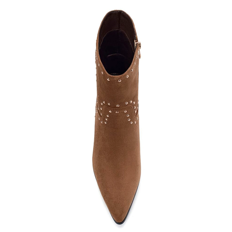BOTINES MUJER VIA UNO TAUPE - 4