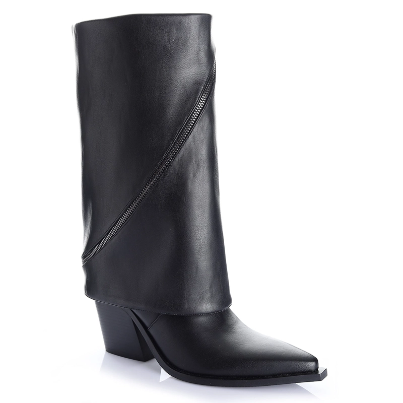 BOTAS MUJER VIA UNO NEGRO - 2