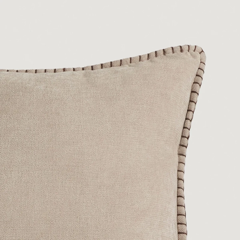 COJÍN MAISON LINETT PIPING 50X50 CM BEIGE  - 4