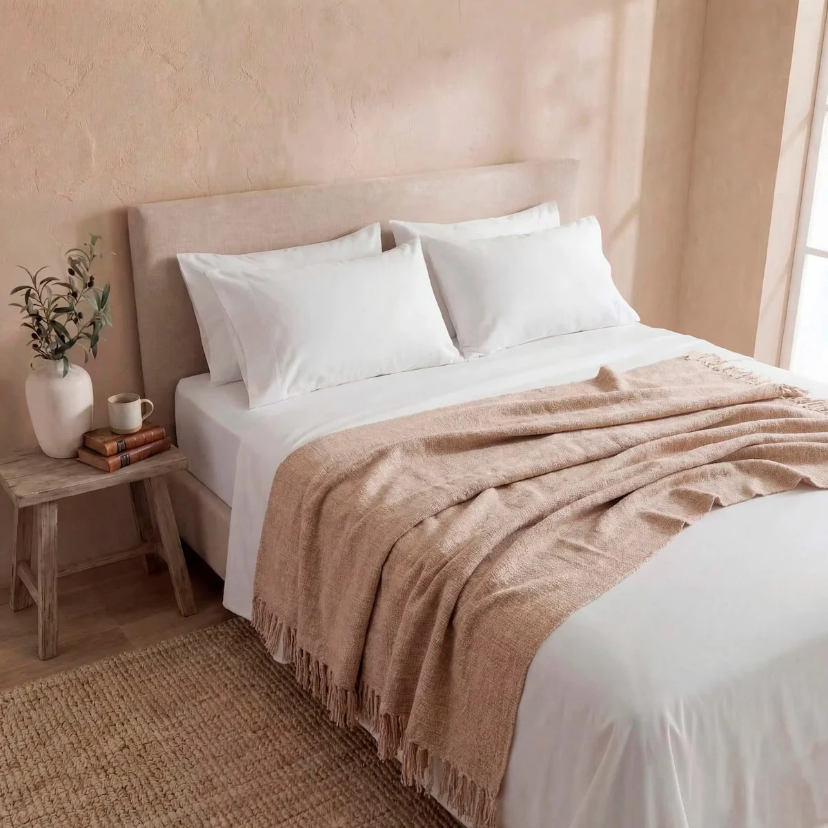 MANTA MAISON LINETT CHENILE TAUPE - 1