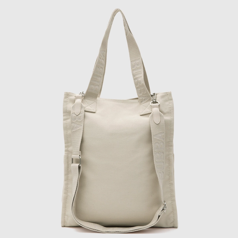 CARTERA TOTE BUBBA CANVAS BEIGE - 3