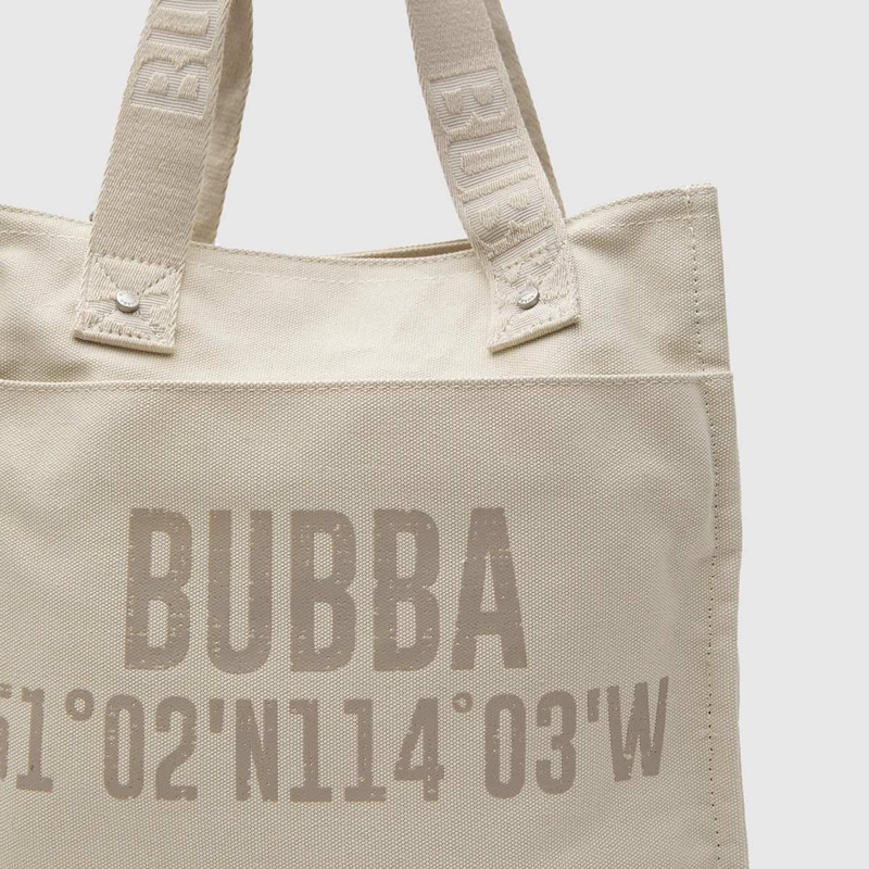 CARTERA TOTE BUBBA CANVAS BEIGE - 4