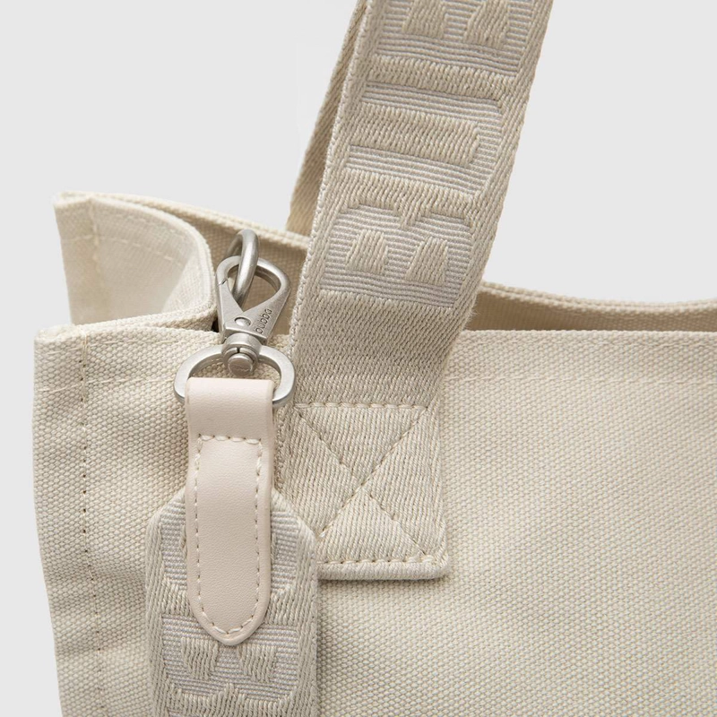 CARTERA TOTE BUBBA CANVAS BEIGE - 5
