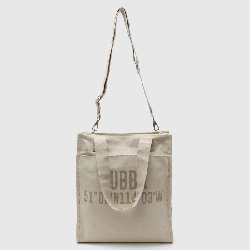 CARTERA TOTE BUBBA CANVAS BEIGE - 6