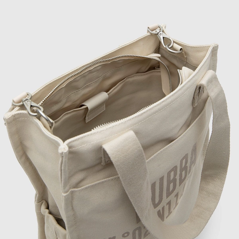 CARTERA TOTE BUBBA CANVAS BEIGE - 8