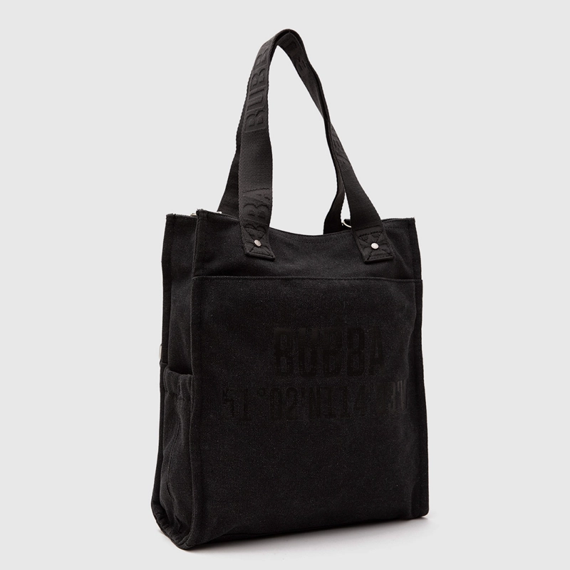 CARTERA TOTE BUBBA CANVAS NEGRA - 1