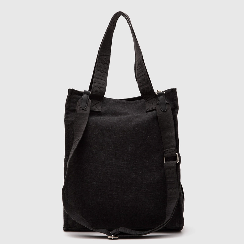 CARTERA TOTE BUBBA CANVAS NEGRA - 2