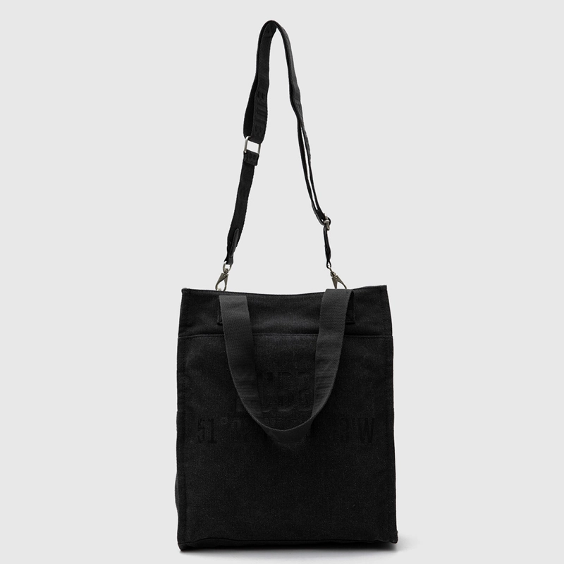 CARTERA TOTE BUBBA CANVAS NEGRA - 5