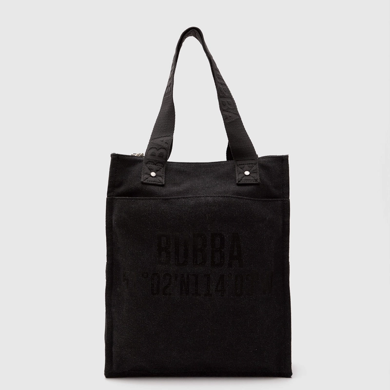 CARTERA TOTE BUBBA CANVAS NEGRA - 7