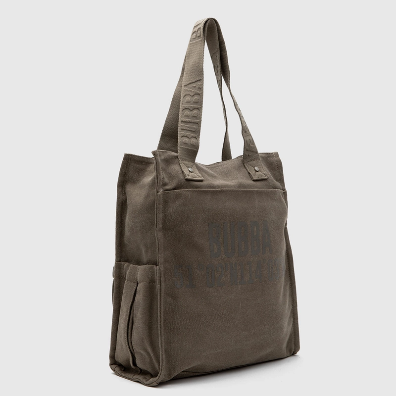 CARTERA TOTE BUBBA CANVAS VERDE - 3
