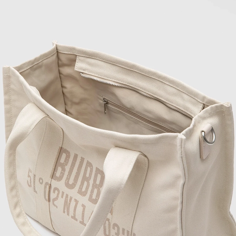 CARTERA BUBBA BEIGE CANVAS  - 7