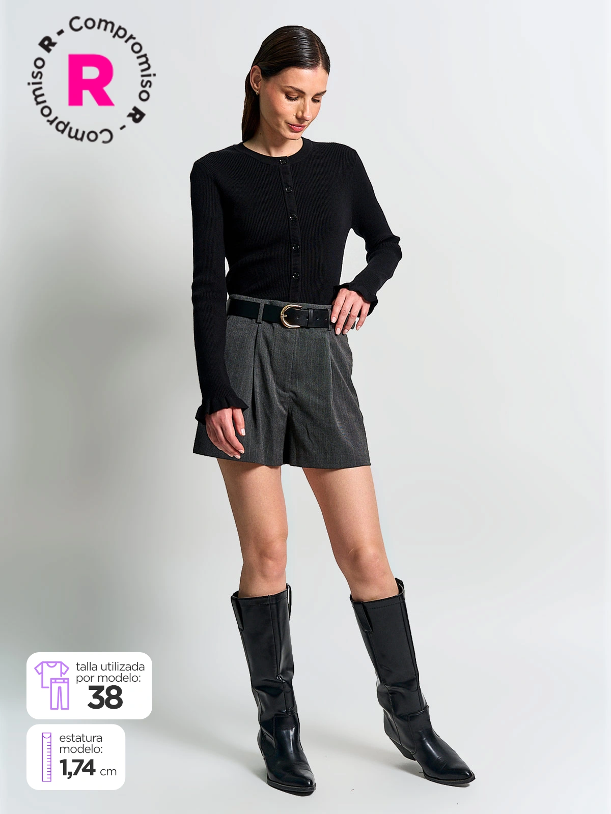 SHORT MUJER MARQUIS CINTURÓN - 2