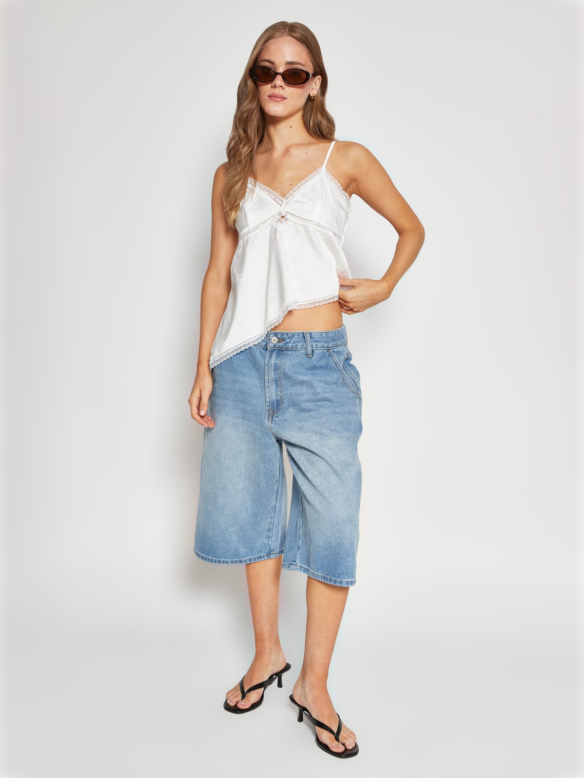 BLUSA MUJER INDEX SIN MANGAS LENCERO - 4