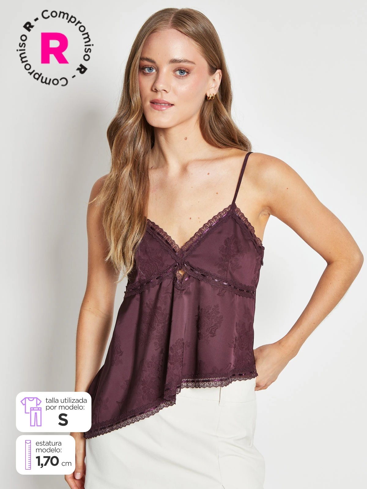 BLUSA MUJER INDEX SIN MANGAS LENCERO - 3