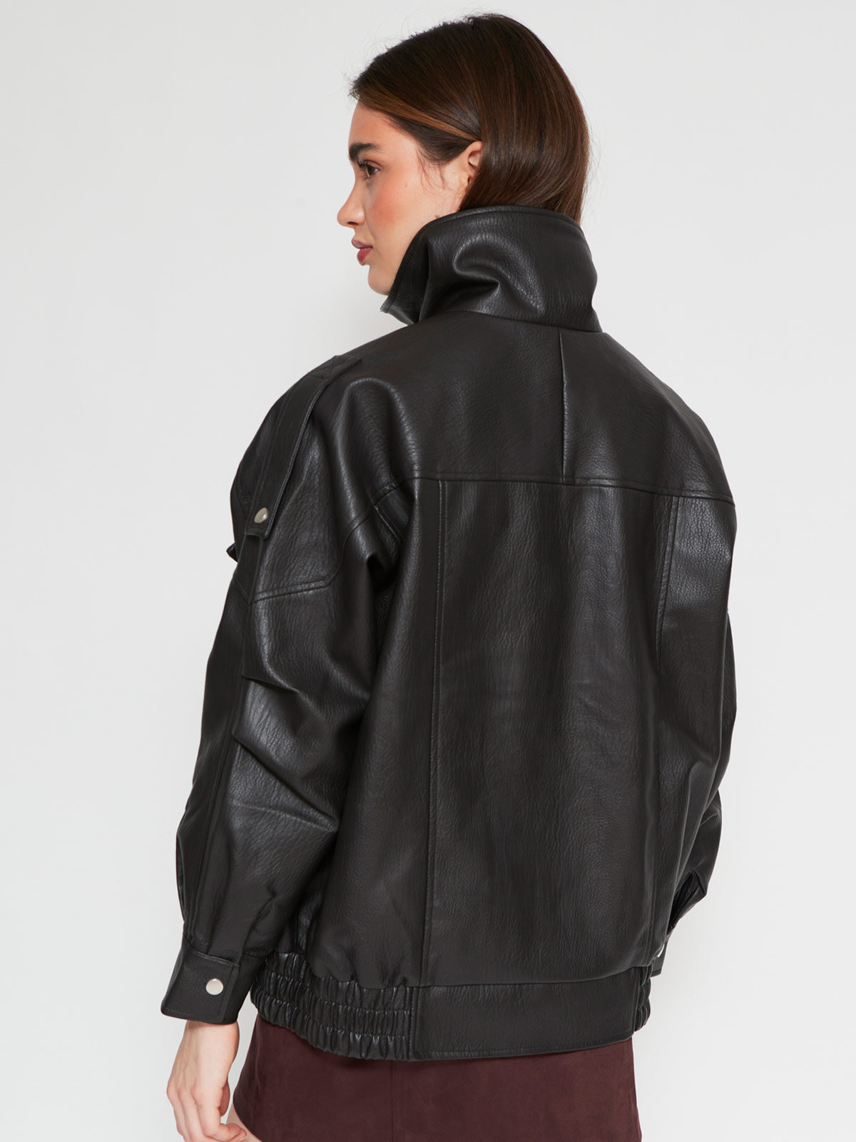 CHAQUETA MUJER INDEX BIKER EFECTO PIEL - 3