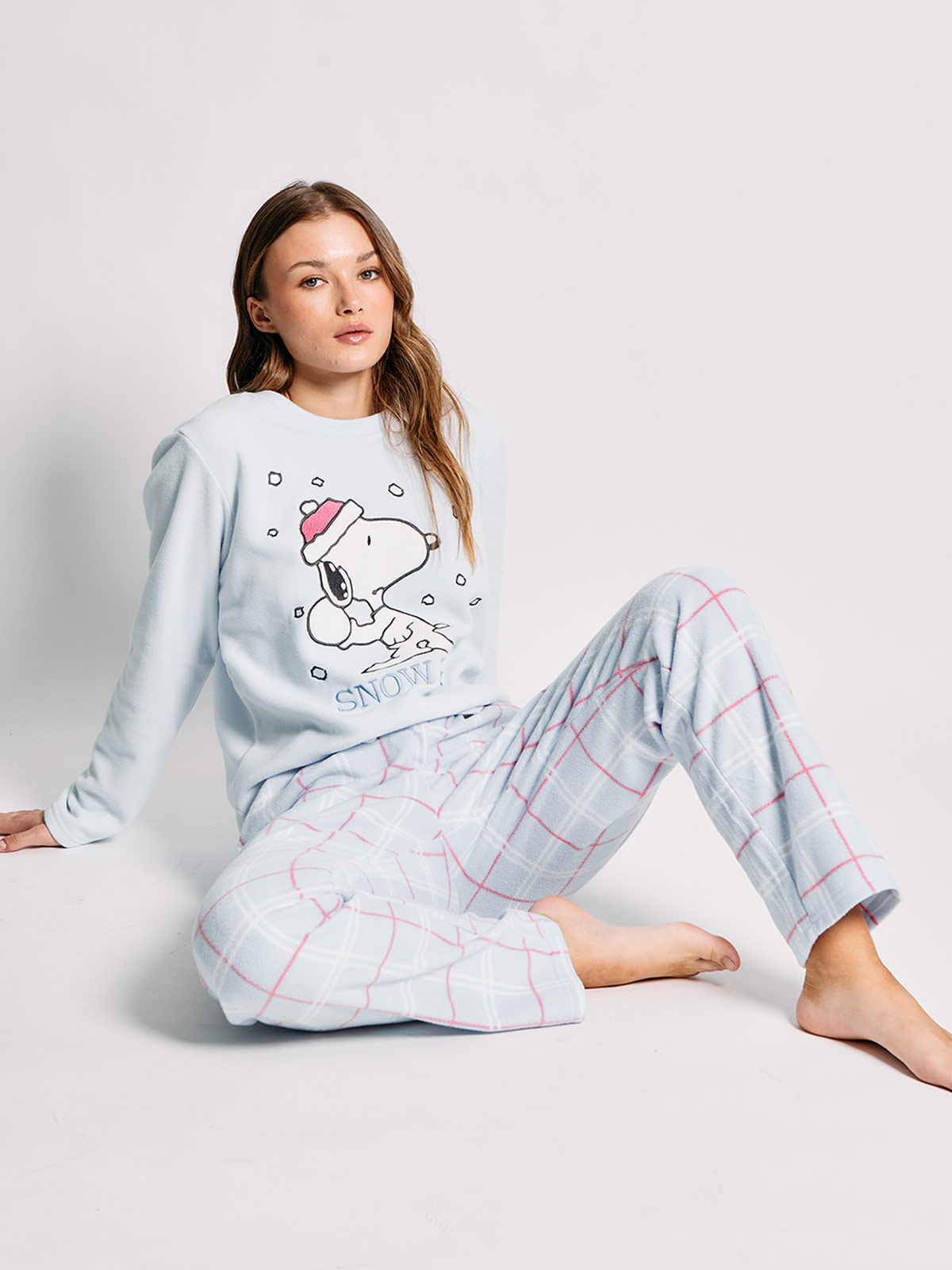 PIJAMA SNOOPY MICROPOLAR LARGO - 4