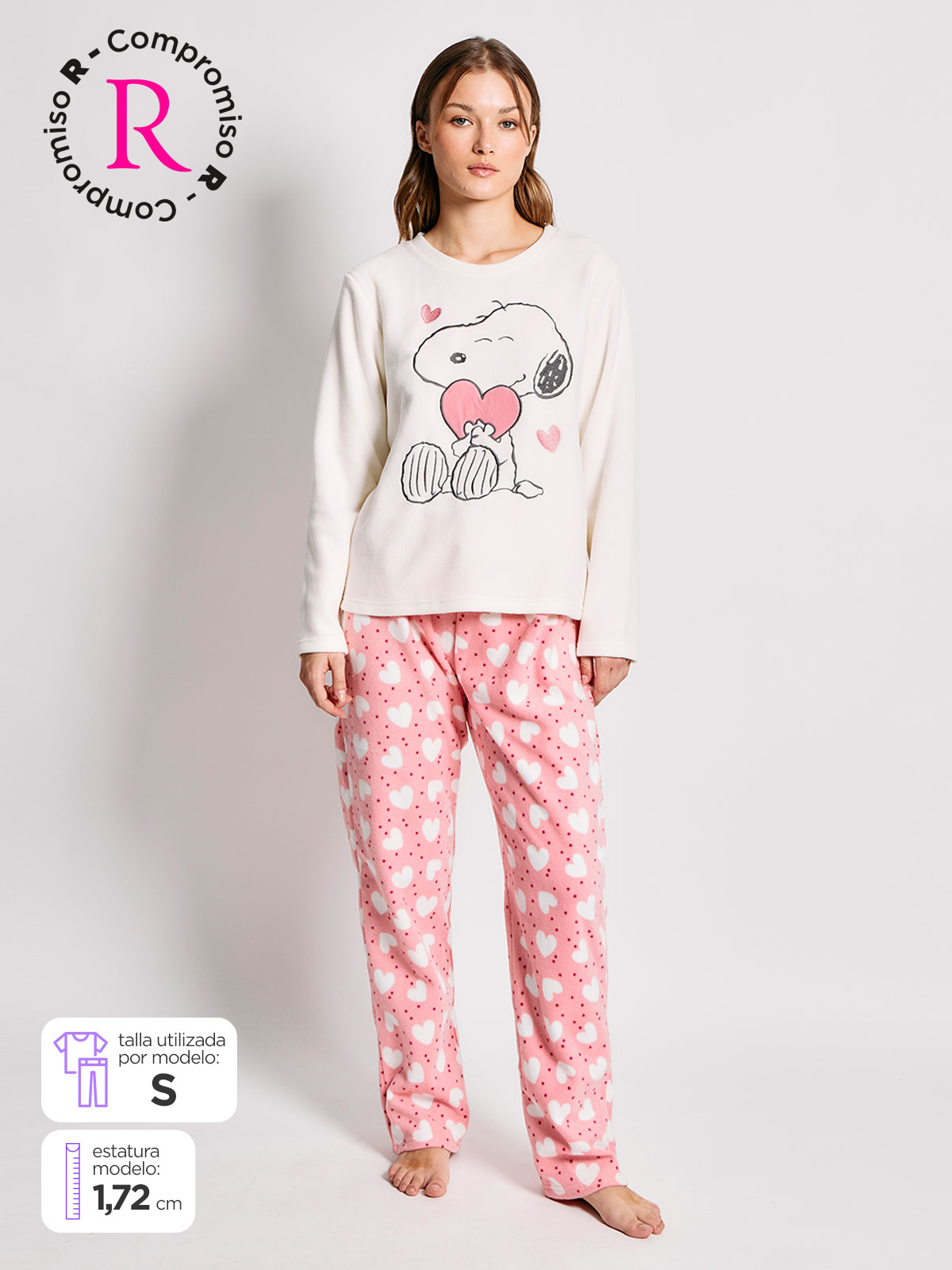 PIJAMA SNOOPY POLAR LARGO - 1