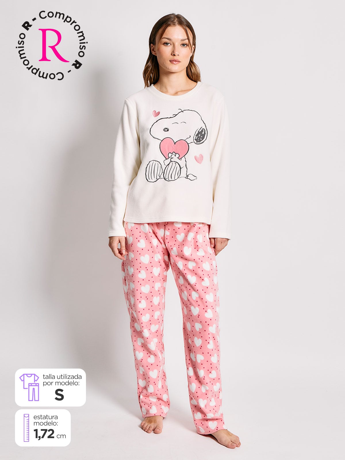 PIJAMA SNOOPY POLAR LARGO - 1