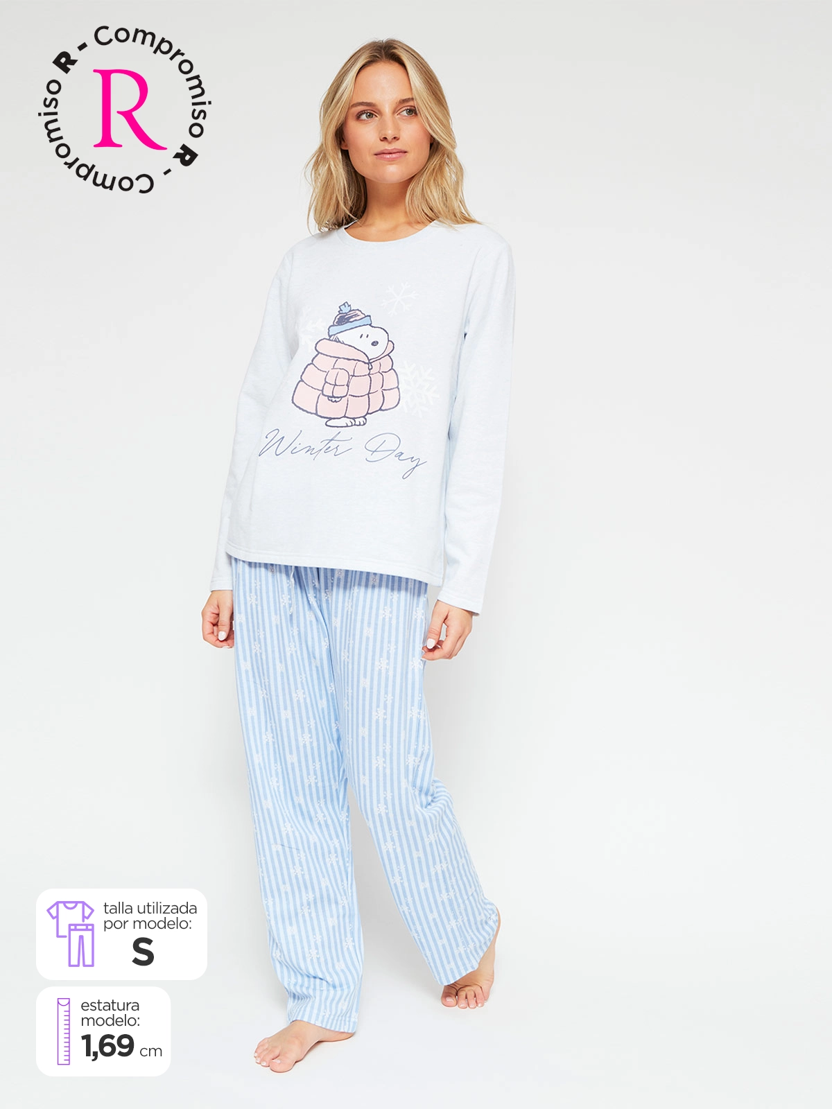 PIJAMA SNOOPY LARGO FLEECE - 1
