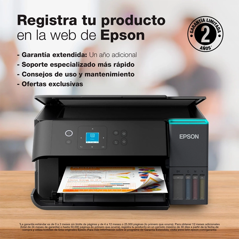 IMPRESORA MULTIFUNCIONAL INYECCIÓN DE TINTA EPSON ECOTANK L4360 - 6