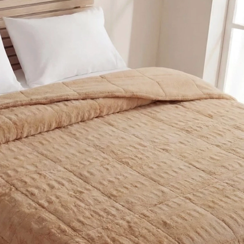 PLUMÓN RIPLEY HOME RABBIT SHERPA 2 PLAZAS TAUPE - 2