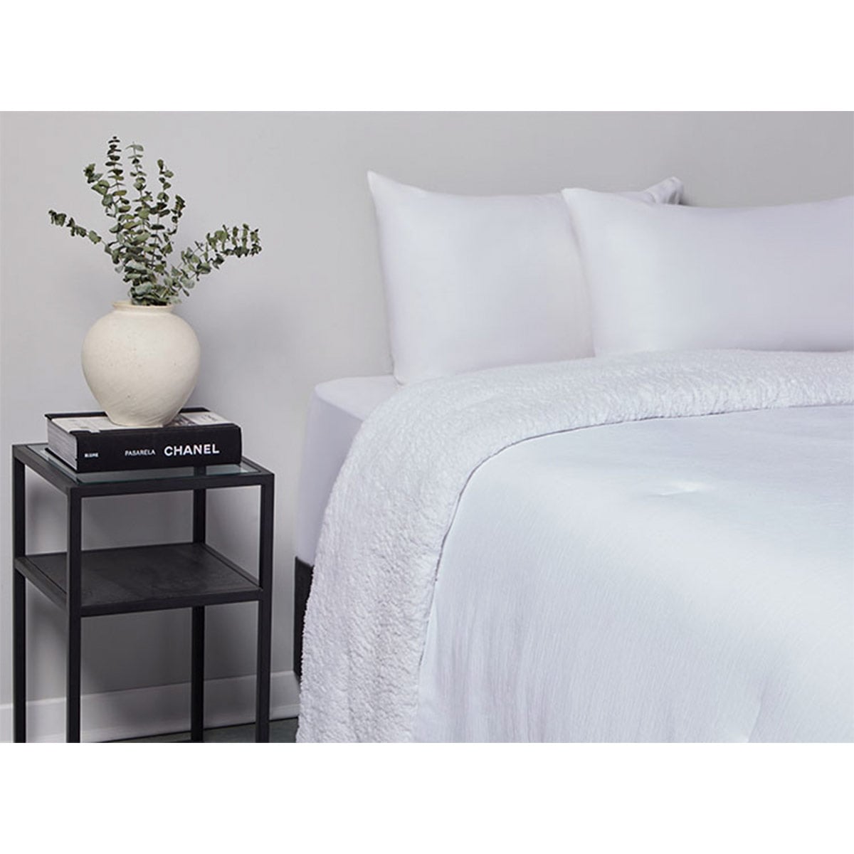 PLUMÓN RIPLEY HOME ARRUGAS SHERPA 1.5 PLAZAS BLANCO - 2