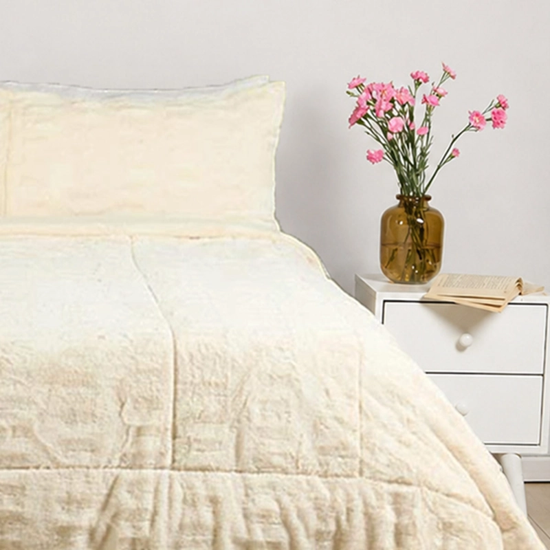 PLUMÓN RIPLEY HOME RABBIT SHERPA 1.5 PLAZAS IVORY - 2