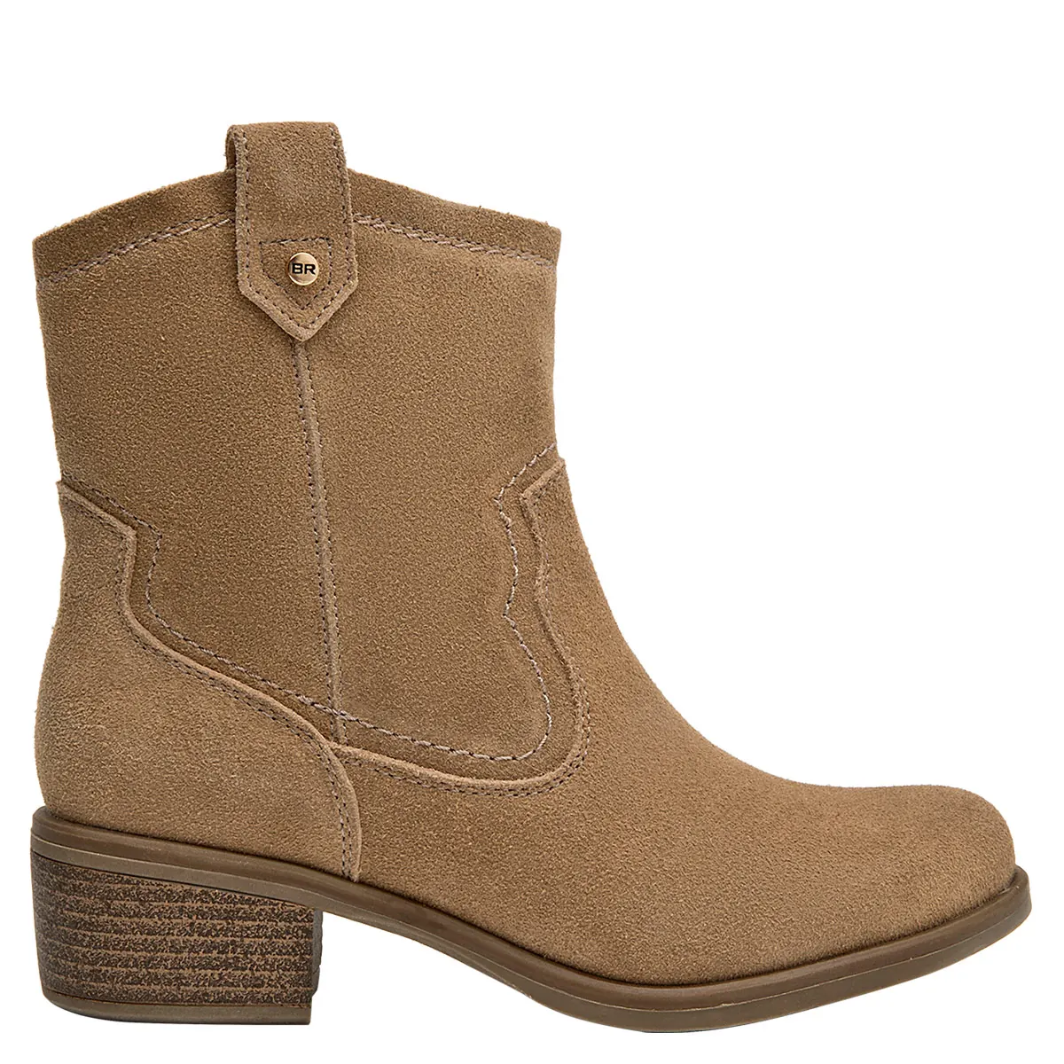 BOTINES MUJER BRUNO ROSSI TAUPE BRM0264 CUERO - 1