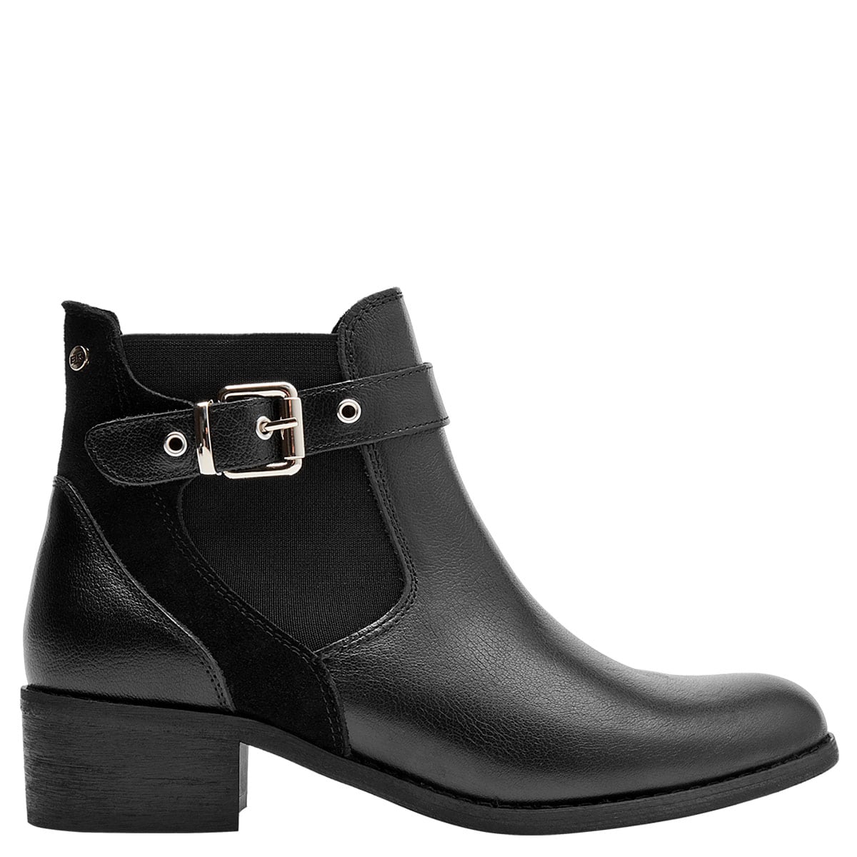 BOTINES MUJER BRUNO ROSSI NEGRO BRM0297 CUERO - 1