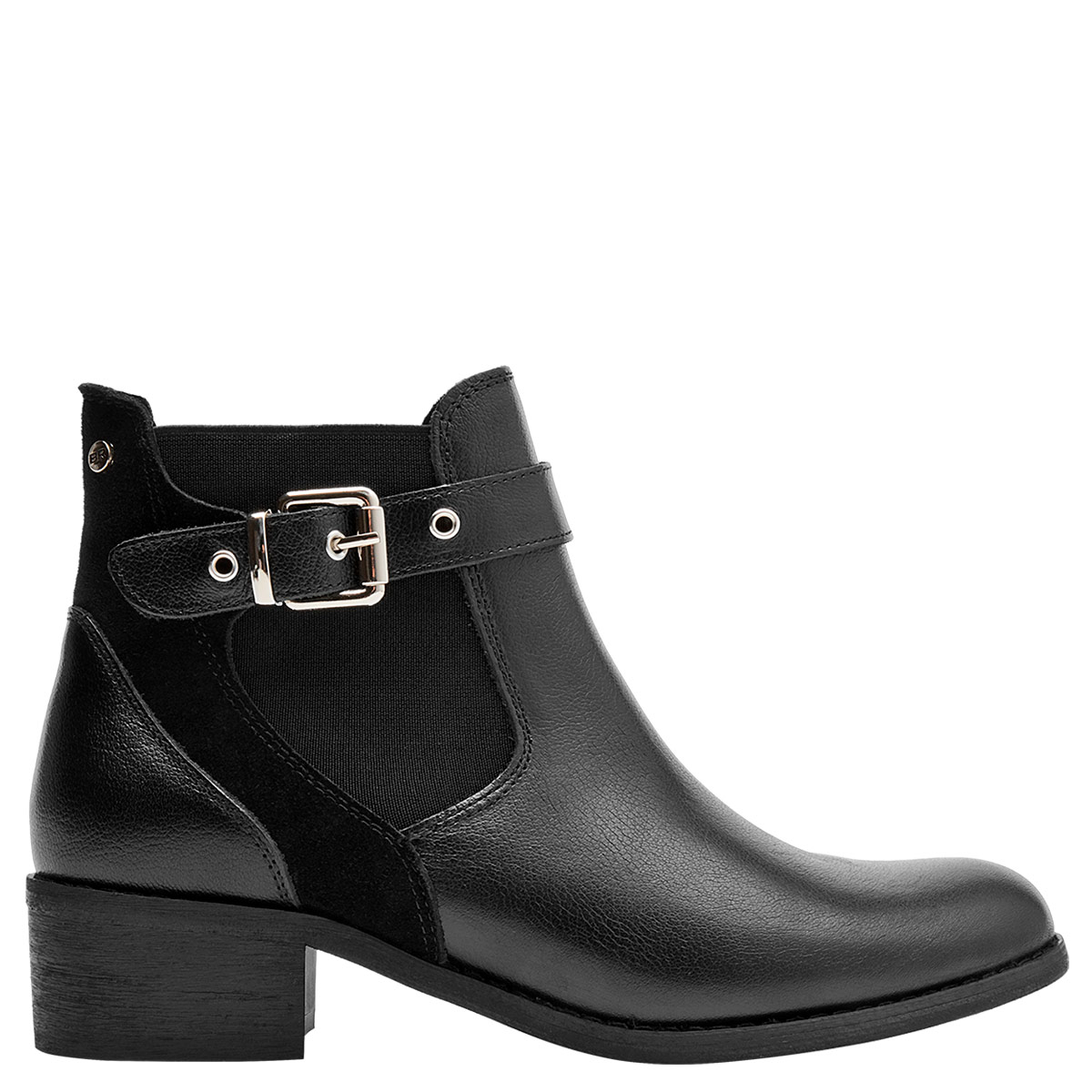 BOTINES MUJER BRUNO ROSSI NEGRO BRM0297 CUERO - 1