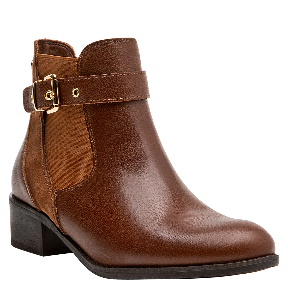 BOTINES MUJER BRUNO ROSSI CAFÉ BRM0297 CUERO - 2