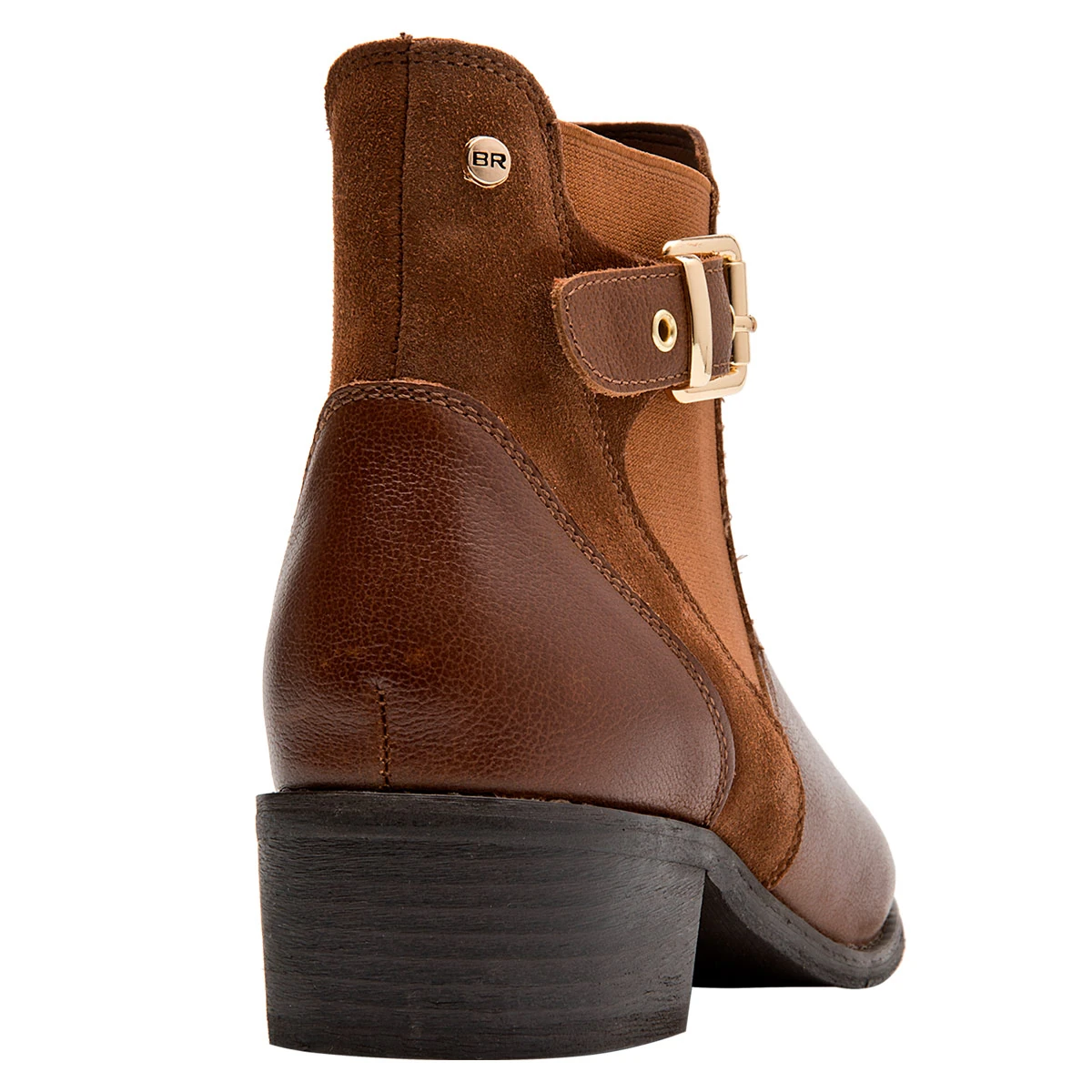 BOTINES MUJER BRUNO ROSSI CAFÉ BRM0297 CUERO - 5