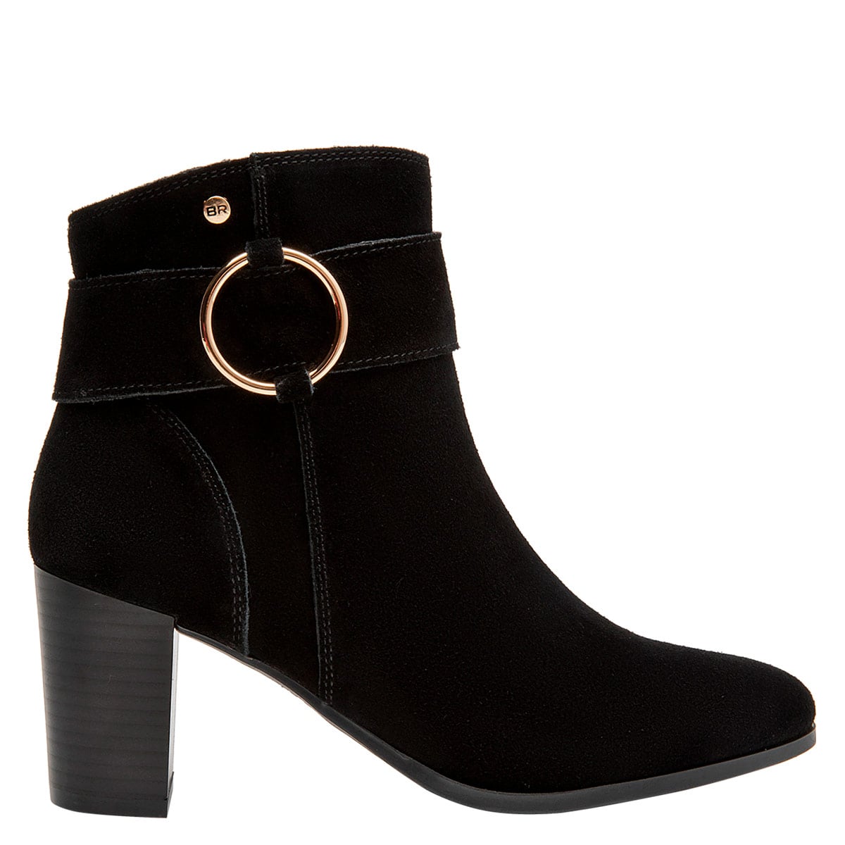 BOTINES MUJER BRUNO ROSSI NEGRO BRM0310 CUERO - 1