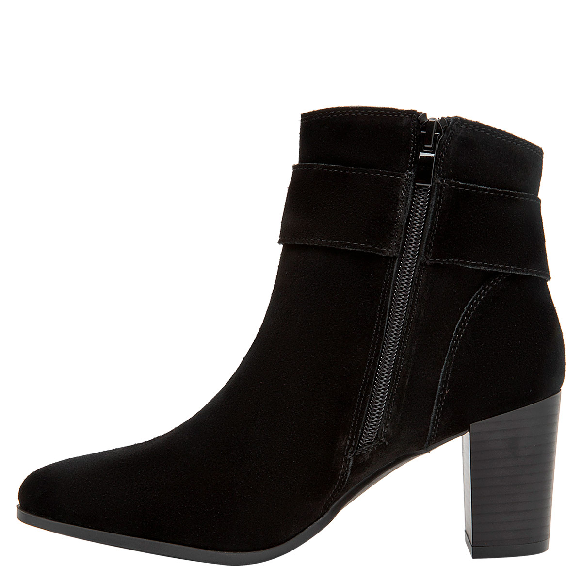 BOTINES MUJER BRUNO ROSSI NEGRO BRM0310 CUERO - 4