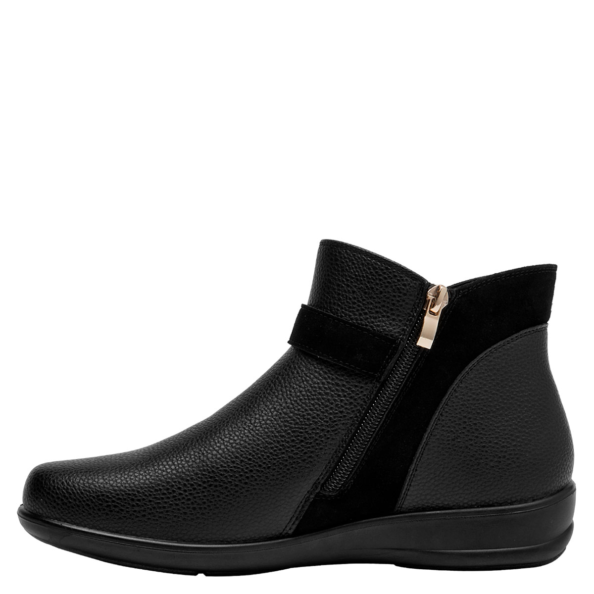 BOTINES MUJER BRUNO ROSSI NEGRO BRM0315 CUERO - 4