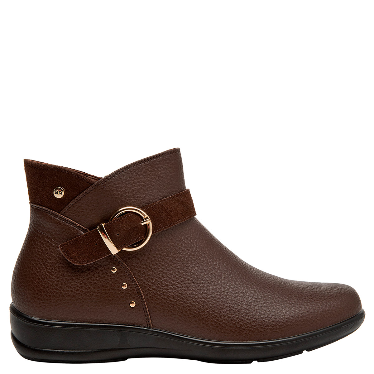 BOTINES MUJER BRUNO ROSSI CHOCOLATE BRM0315 CUERO - 1