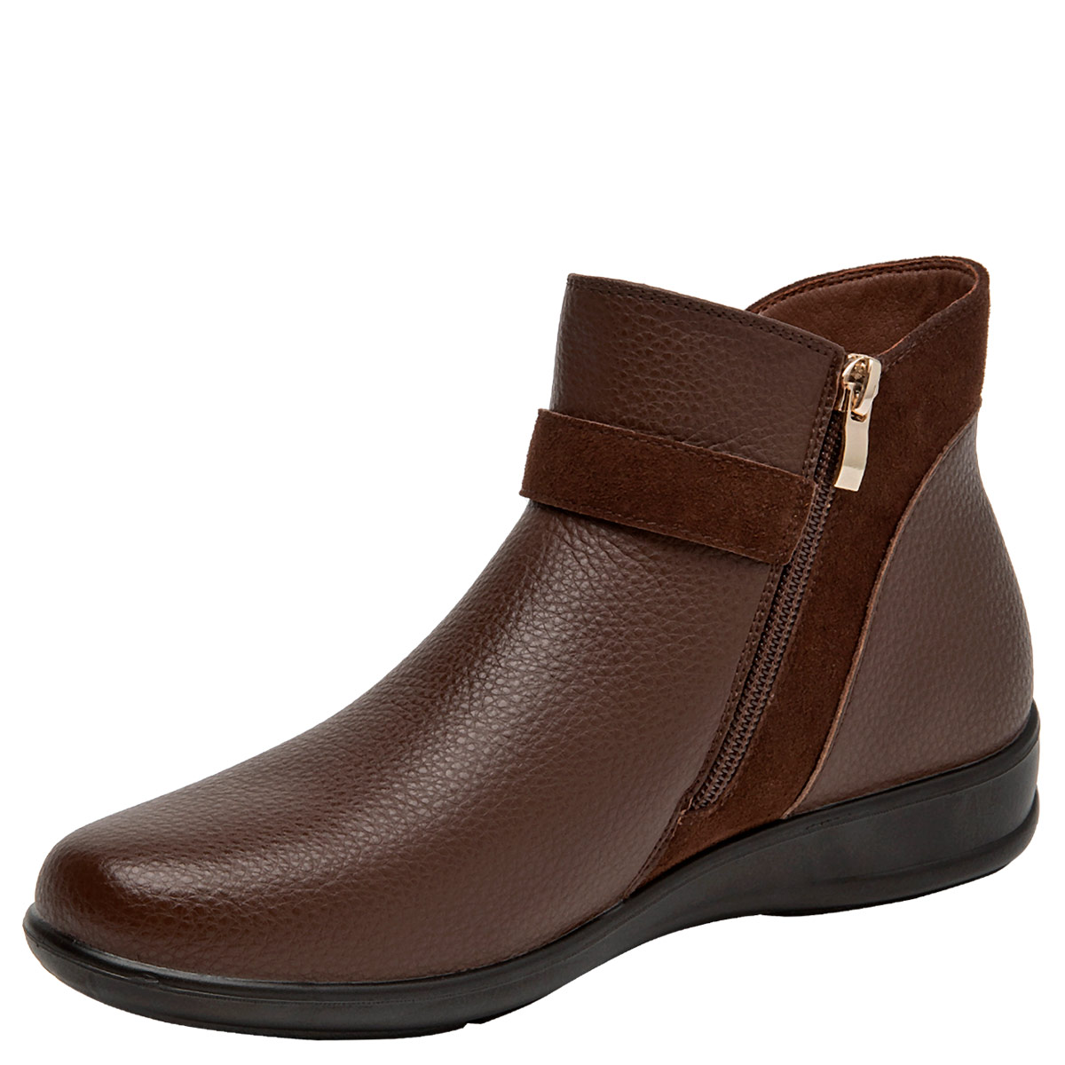 BOTINES MUJER BRUNO ROSSI CHOCOLATE BRM0315 CUERO - 3
