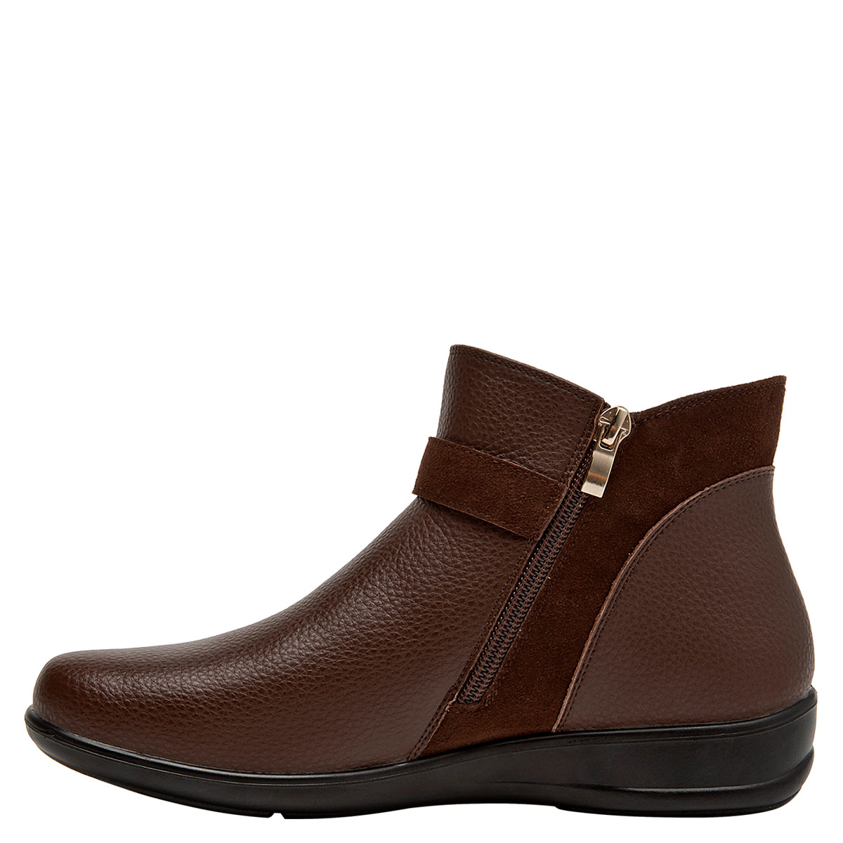 BOTINES MUJER BRUNO ROSSI CHOCOLATE BRM0315 CUERO - 4