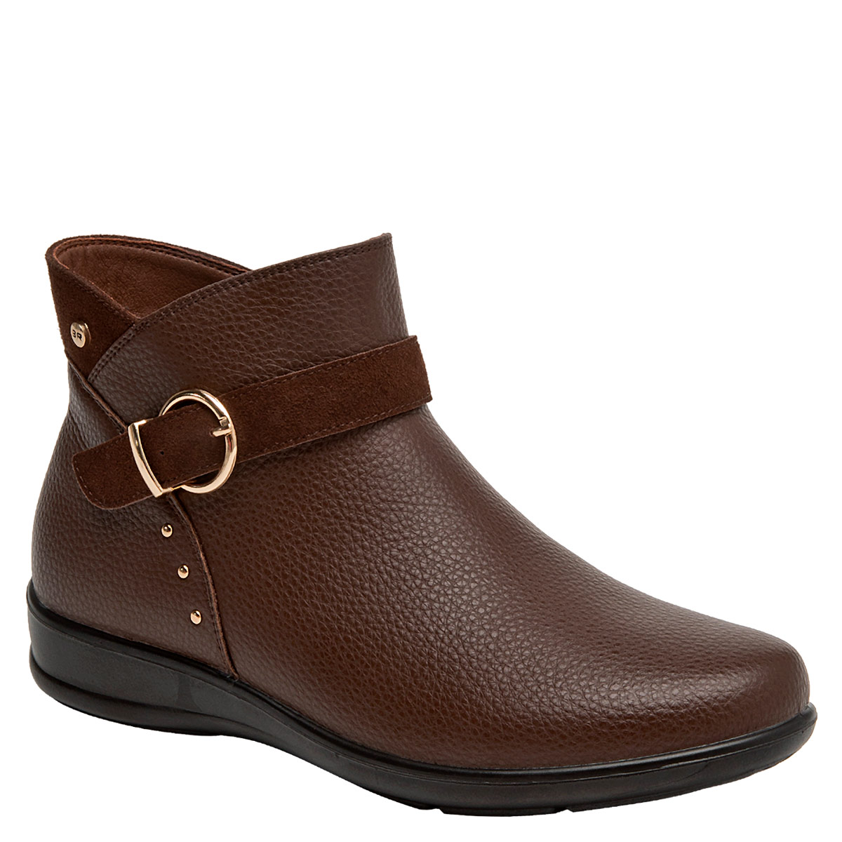 BOTINES MUJER BRUNO ROSSI CHOCOLATE BRM0315 CUERO - 2
